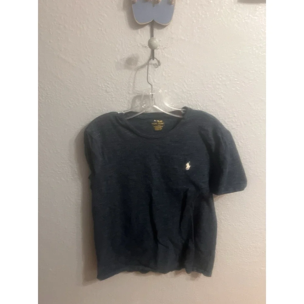 Polo Ralph Lauren Crew Neck T‎ Shirt Mens Size Medium Blue Slim Fit